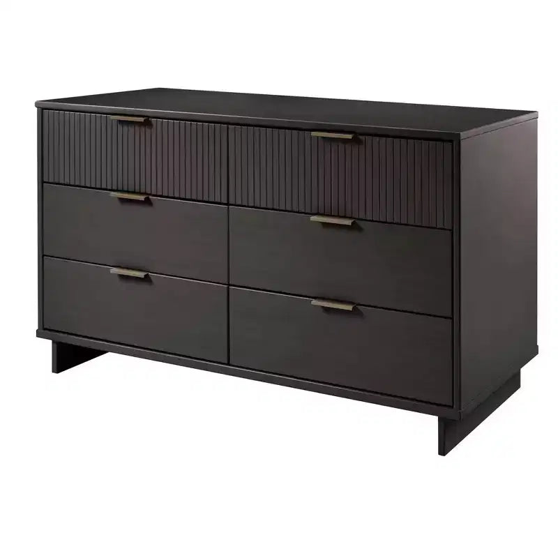 Manhattan Comfort 3pc Granville Chest with Single Dresser and Double Dresser Bedroom Set