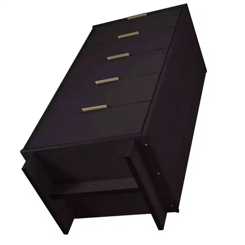 Manhattan Comfort 3pc Granville Chest with Single Dresser and Double Dresser Bedroom Set