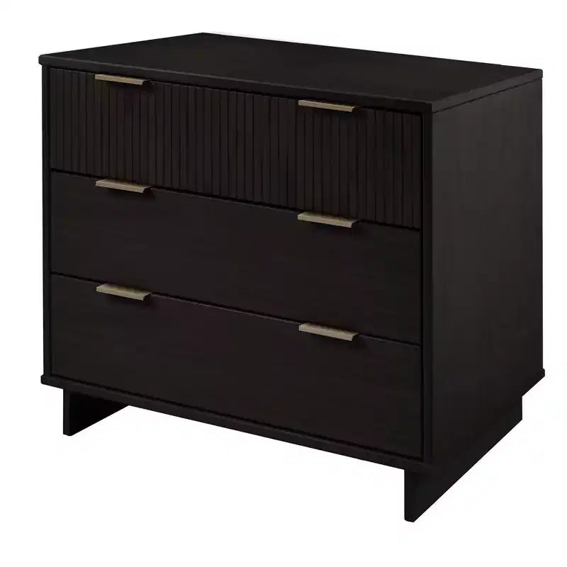 Manhattan Comfort 3pc Granville Chest with Single Dresser and Double Dresser Bedroom Set