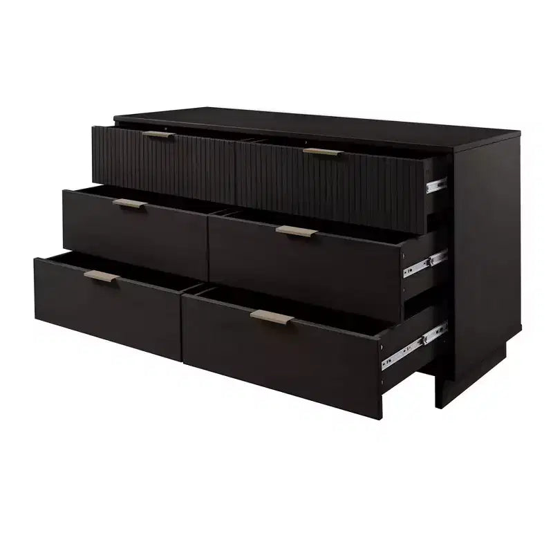 Manhattan Comfort 3pc Granville Chest with Single Dresser and Double Dresser Bedroom Set