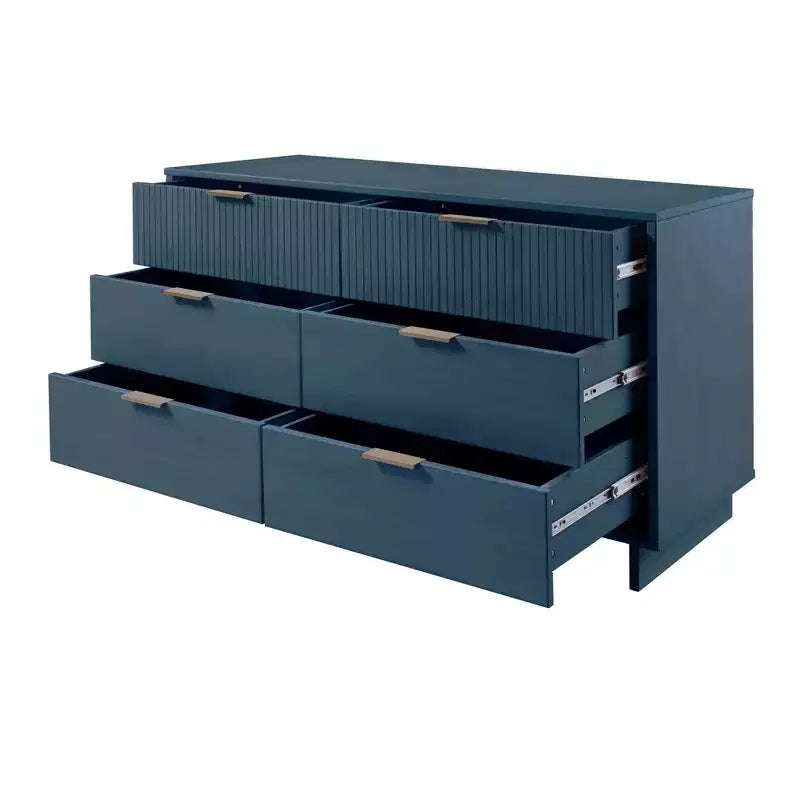 Manhattan Comfort 3pc Granville Chest with Single Dresser and Double Dresser Bedroom Set