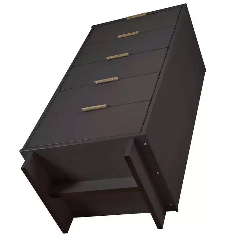 Manhattan Comfort 3pc Granville Chest with Single Dresser and Double Dresser Bedroom Set