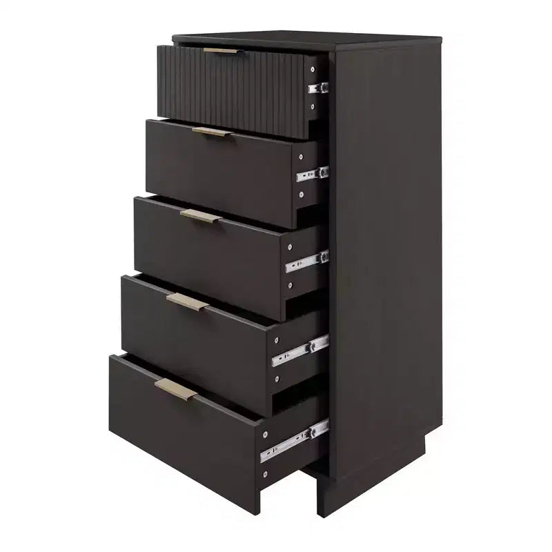 Manhattan Comfort 3pc Granville Chest with Single Dresser and Double Dresser Bedroom Set