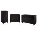 Manhattan Comfort 3pc Granville Chest with Single Dresser and Double Dresser Bedroom Set