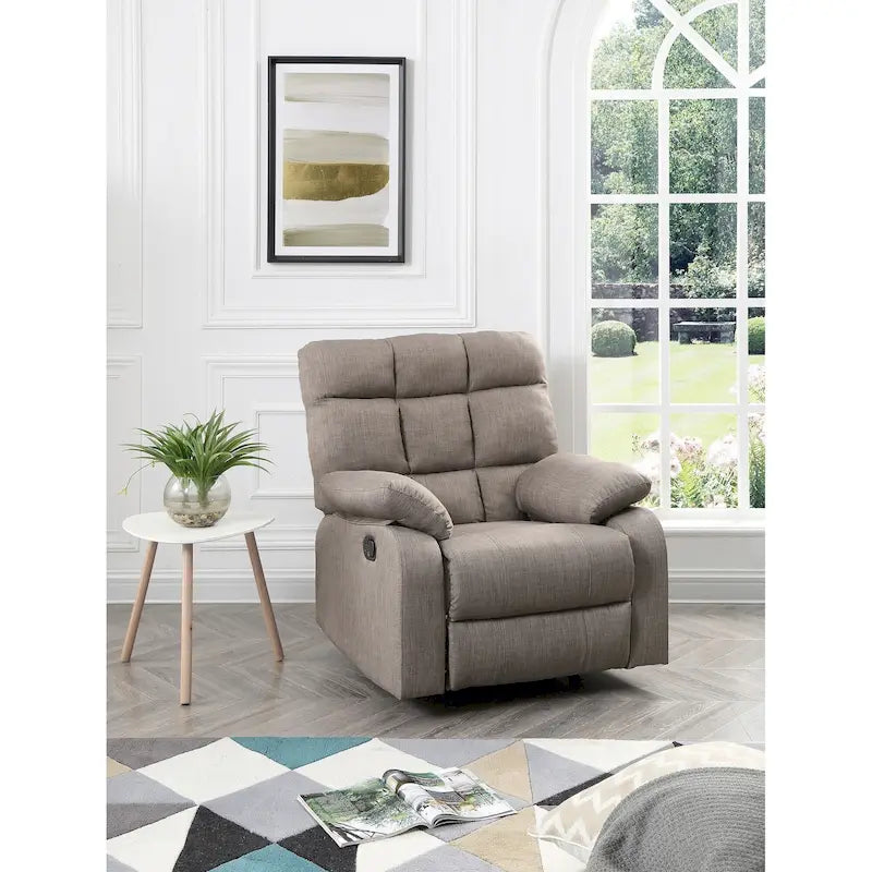 Fauteuil inclinable relax en similicuir avec accoudoirs rembourrés