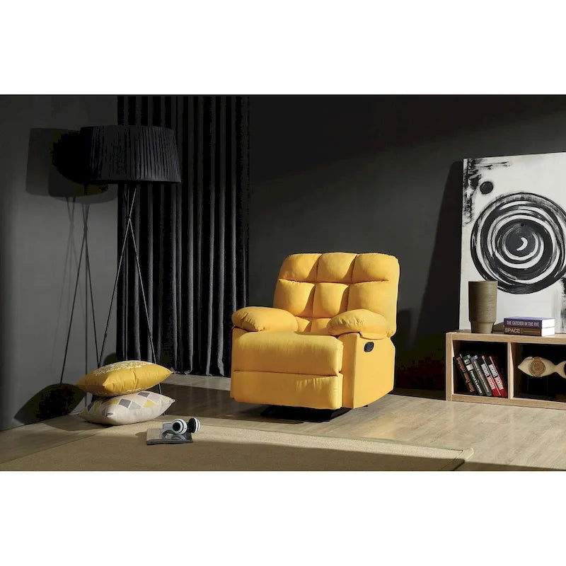 Fauteuil inclinable relax en similicuir avec accoudoirs rembourrés