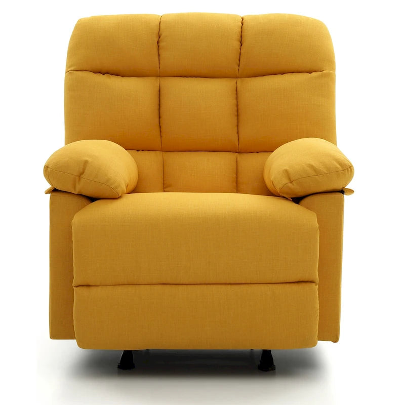 Fauteuil inclinable relax en similicuir avec accoudoirs rembourrés