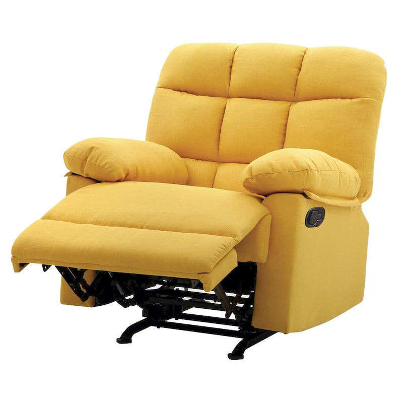Fauteuil inclinable relax en similicuir avec accoudoirs rembourrés