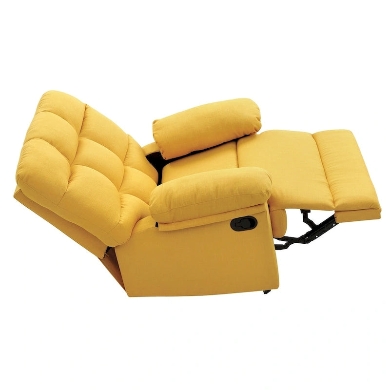 Fauteuil inclinable relax en similicuir avec accoudoirs rembourrés