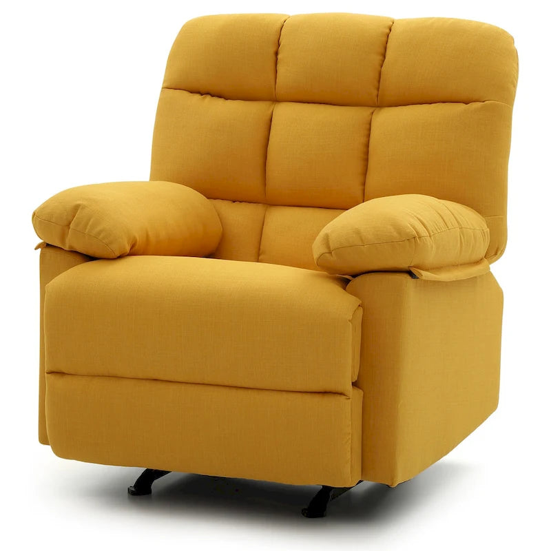 Fauteuil inclinable relax en similicuir avec accoudoirs rembourrés