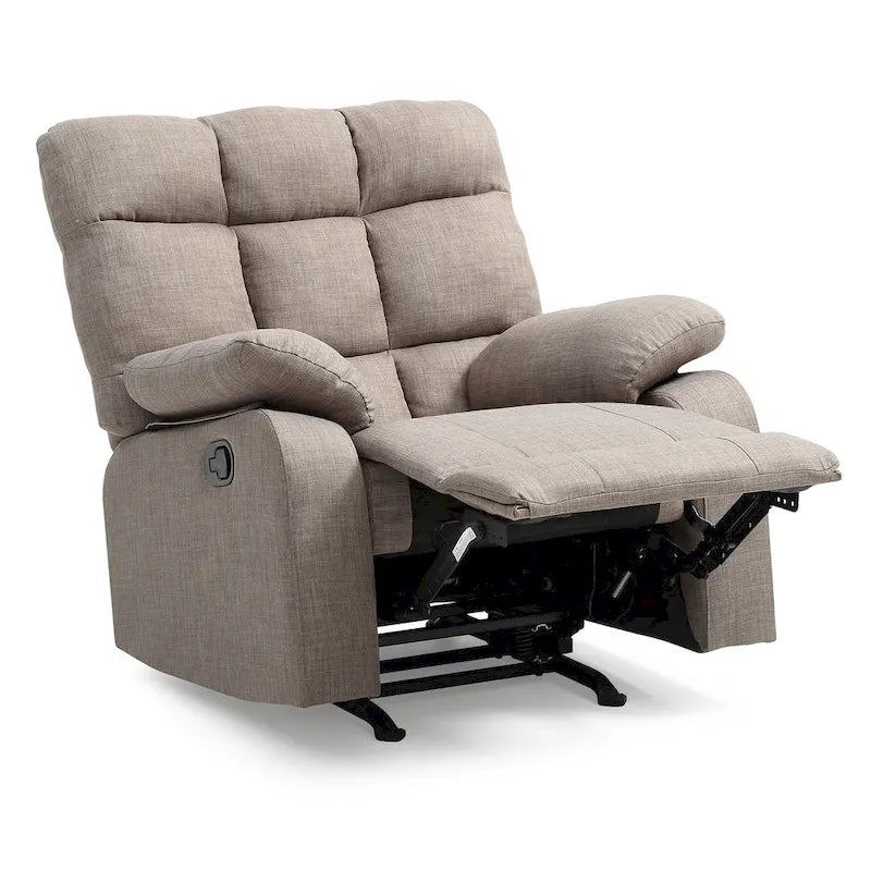 Fauteuil inclinable relax en similicuir avec accoudoirs rembourrés