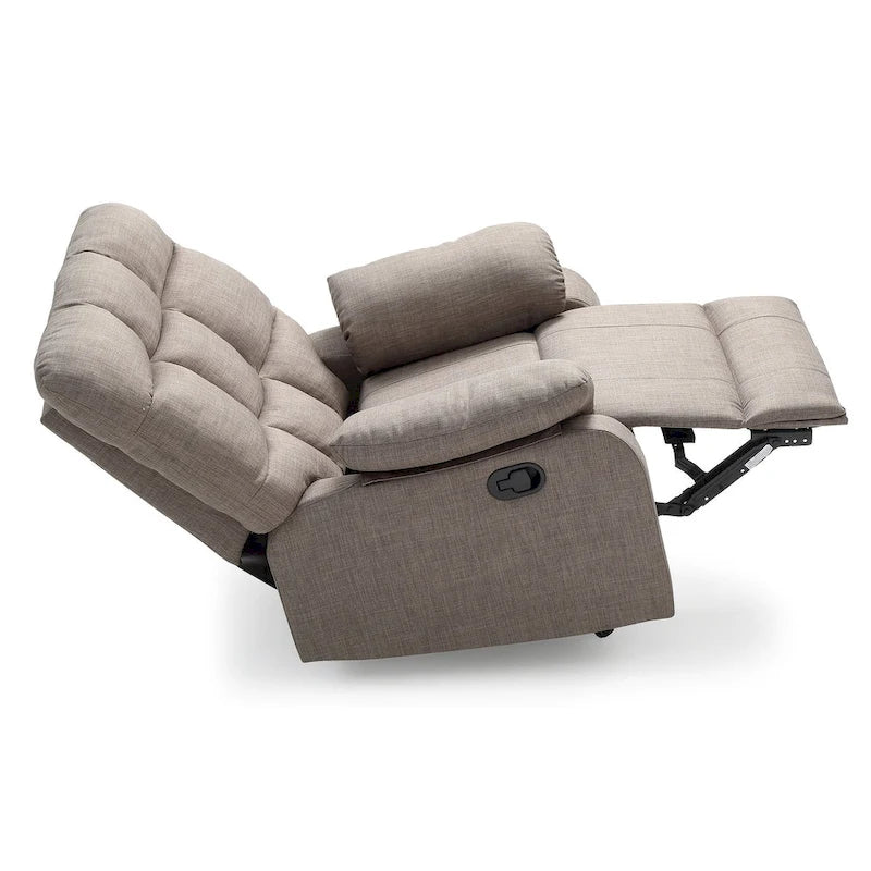 Fauteuil inclinable relax en similicuir avec accoudoirs rembourrés