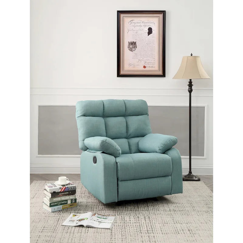 Fauteuil inclinable relax en similicuir avec accoudoirs rembourrés