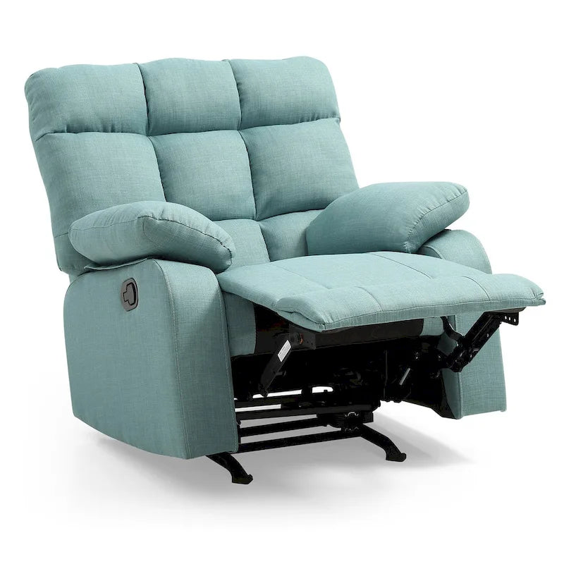 Fauteuil inclinable relax en similicuir avec accoudoirs rembourrés