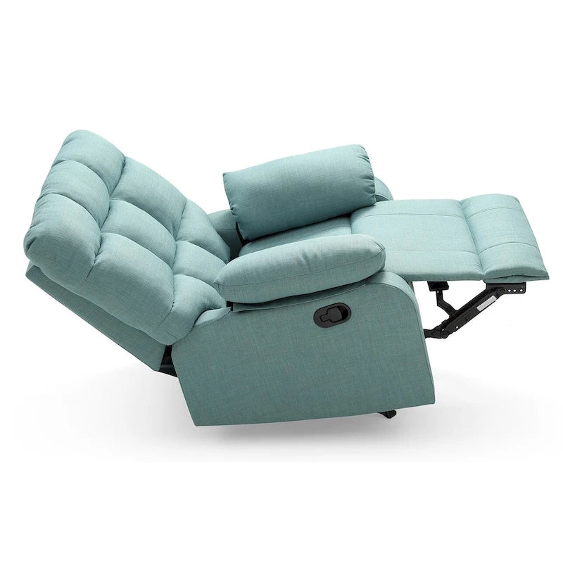 Fauteuil inclinable relax en similicuir avec accoudoirs rembourrés