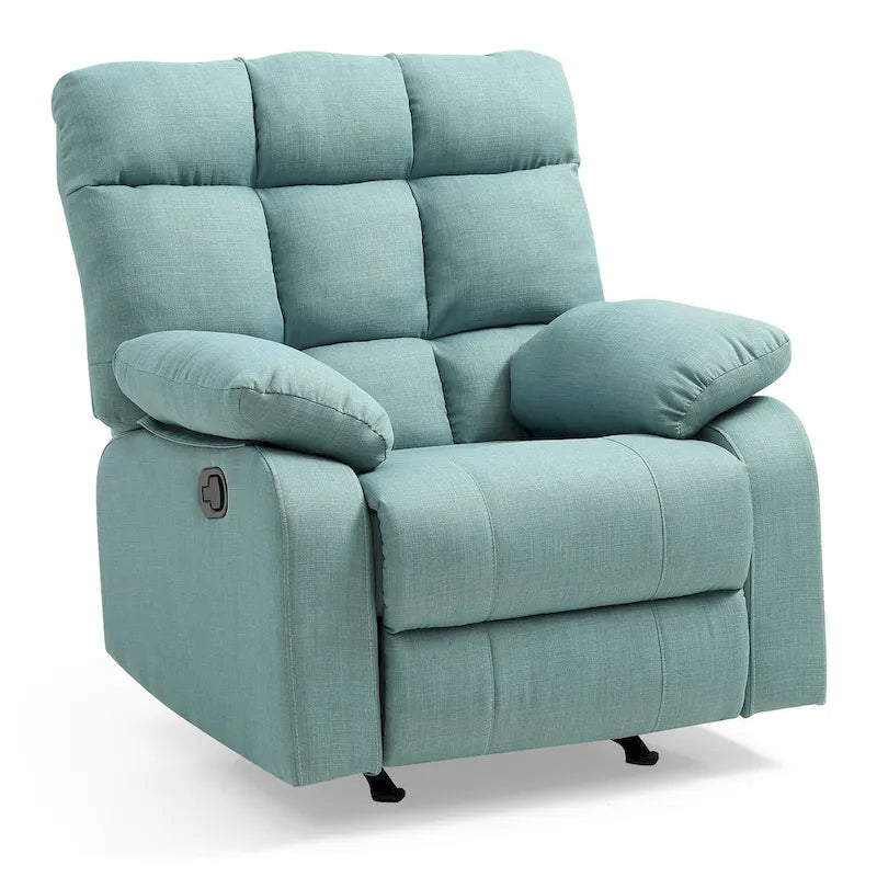Fauteuil inclinable relax en similicuir avec accoudoirs rembourrés