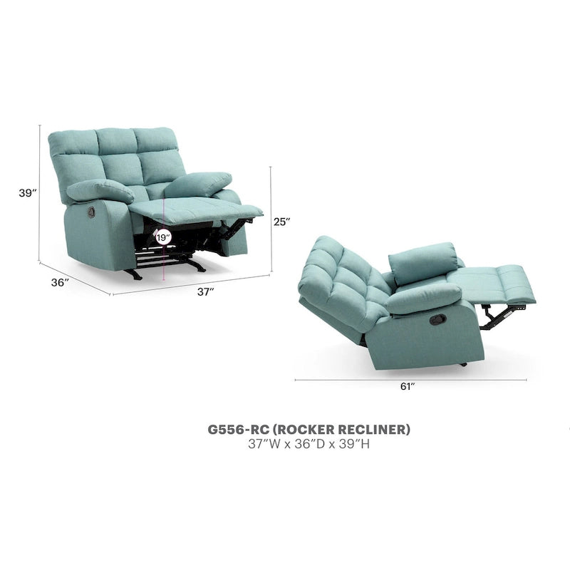 Fauteuil inclinable relax en similicuir avec accoudoirs rembourrés