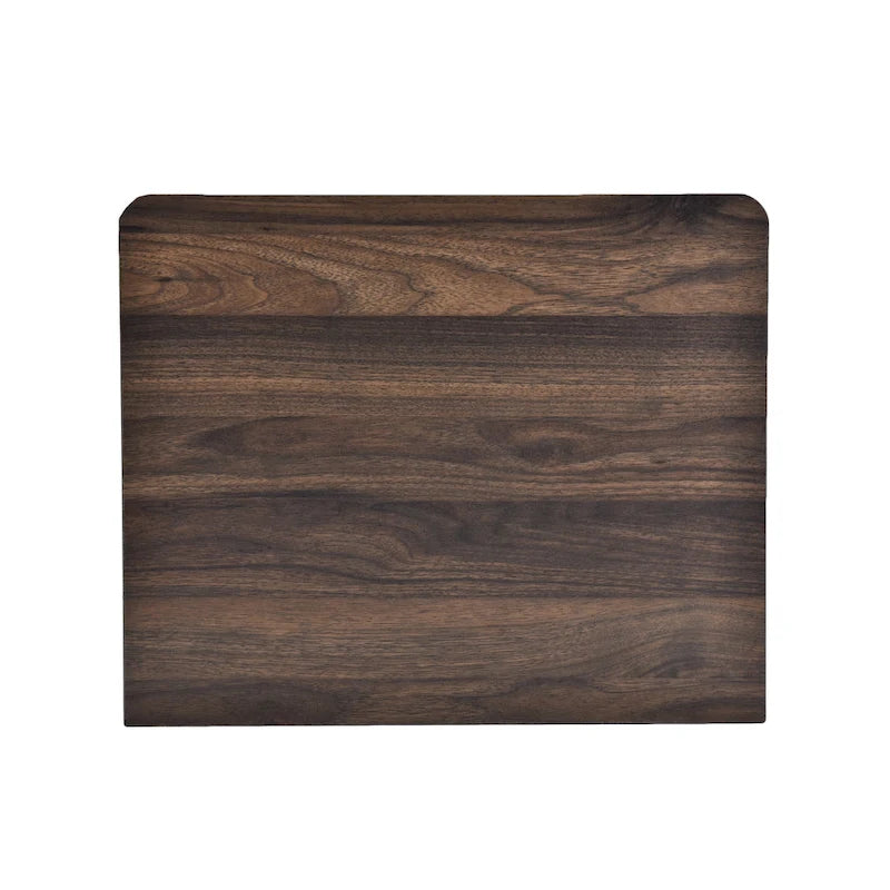 Table de chevet contemporaine à 2 tiroirs avec finition aspect bois