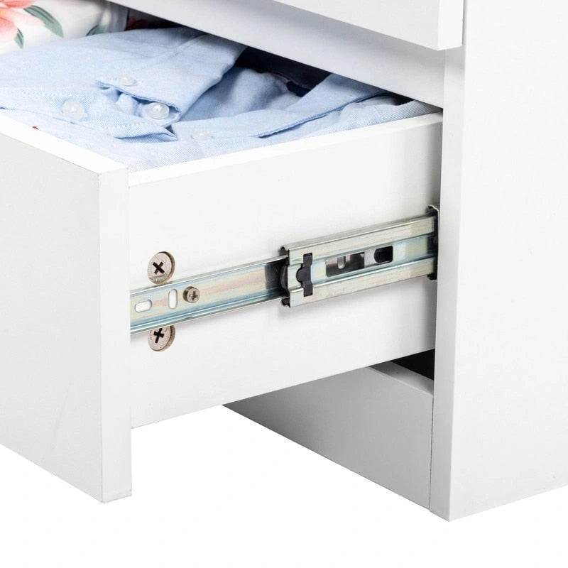 Commode moderne à 4 tiroirs avec surface supérieure spacieuse — Organisateur de rangement pour chambre à coucher