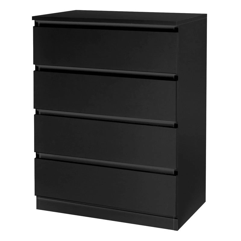 Commode moderne à 4 tiroirs avec surface supérieure spacieuse — Organisateur de rangement pour chambre à coucher
