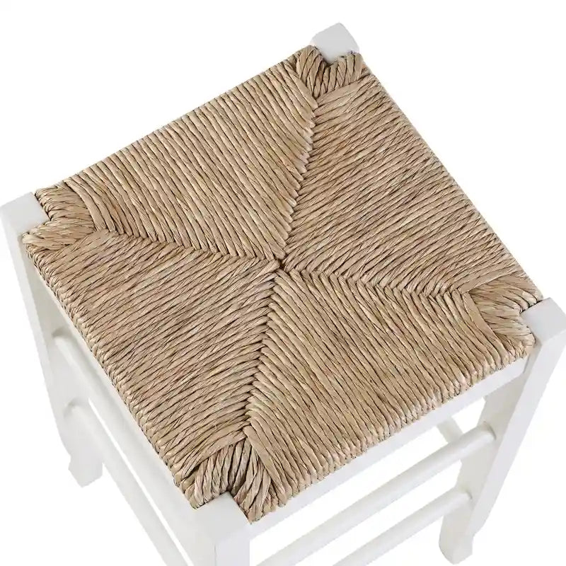 Tabouret de bar sans dossier en rotin