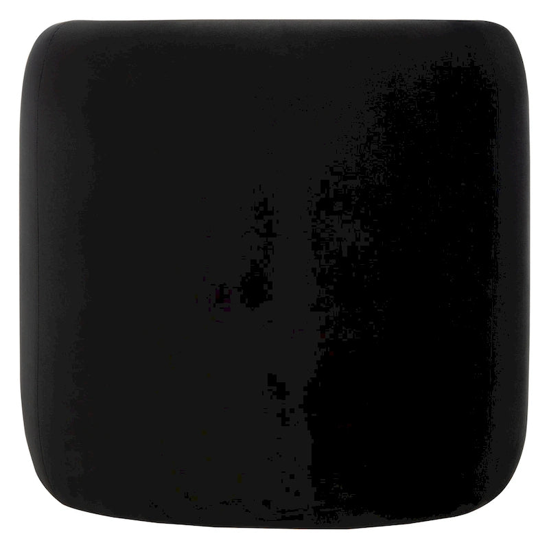 Pouf ottoman en velours incurvé cascade — 10 coloris | Repose-pieds d'appoint moderne