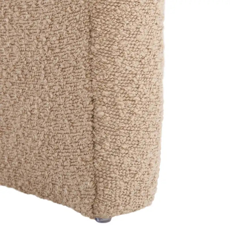 Pouf ottoman en velours incurvé cascade — 10 coloris | Repose-pieds d'appoint moderne