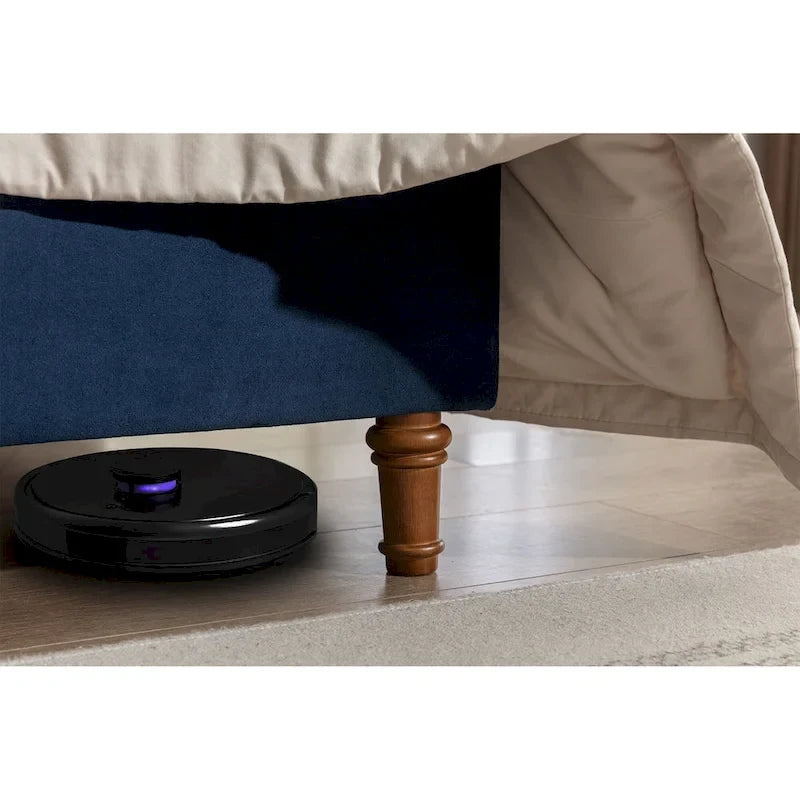 Cadre de lit King size en velours avec tête de lit capitonnée et pieds en noyer