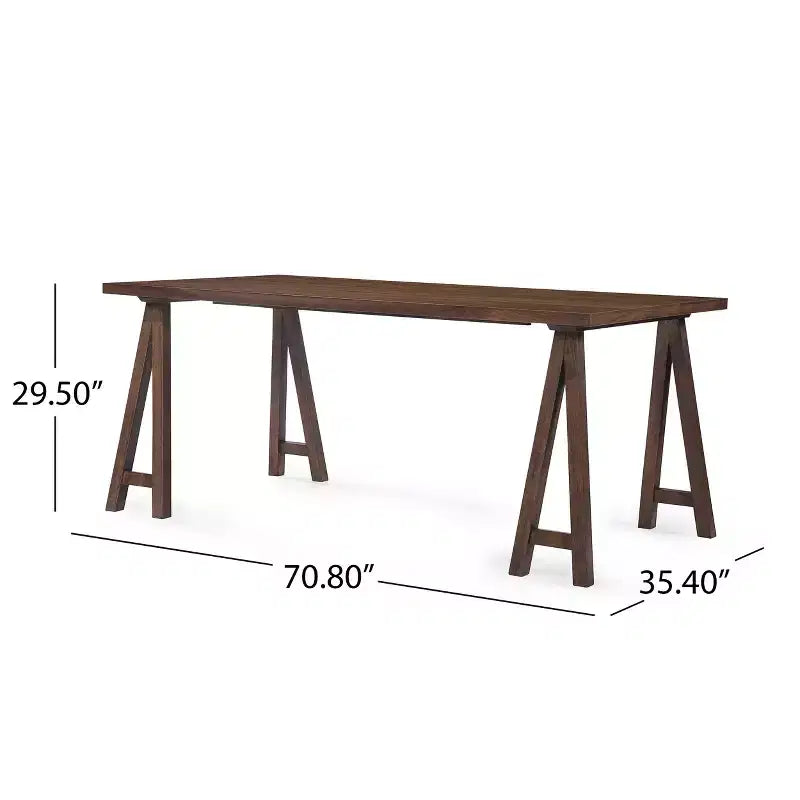 GDFStudio Camilla 7 Pieces Faux Leather Upholstered Rubber Wood Dining Set