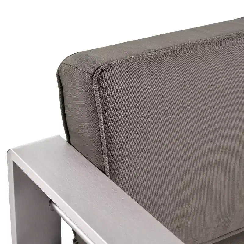 Cape Coral 5pc Aluminum and MGO Seating Set with Fire Table - Christopher Knight Home