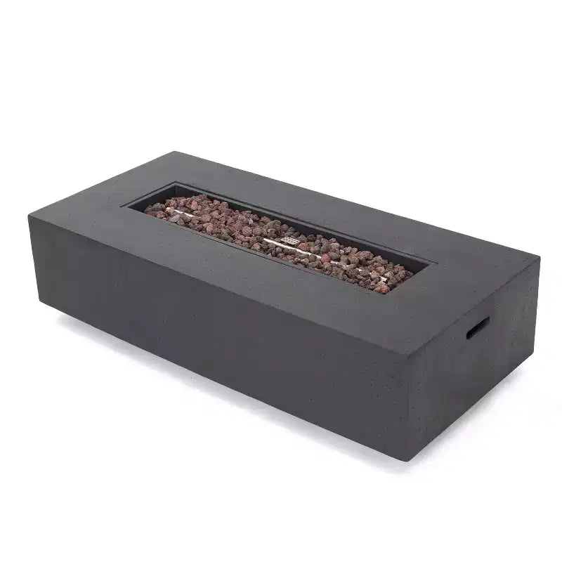 Cape Coral 5pc Aluminum and MGO Seating Set with Fire Table - Christopher Knight Home
