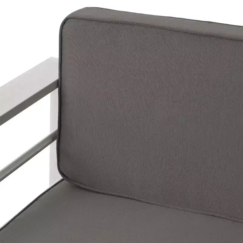 Cape Coral 5pc Aluminum and MGO Seating Set with Fire Table - Christopher Knight Home