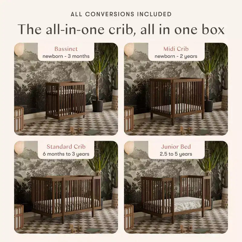 Babyletto Pogo 8-in-1 Convertible Crib with All-Stages Conversion Kits