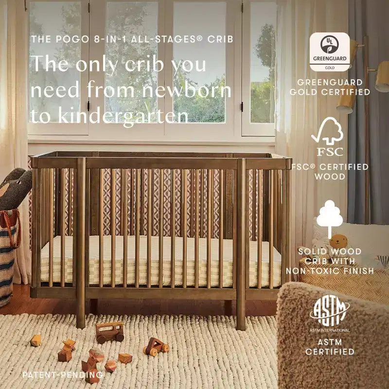 Babyletto Pogo 8-in-1 Convertible Crib with All-Stages Conversion Kits